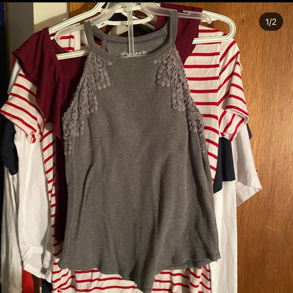 Mudd (Kohls) girls size 10 grey tank